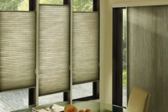 Chicago Hunter Douglas Applause Honeycomb Shade with easyrise cord loop and top down bottom up